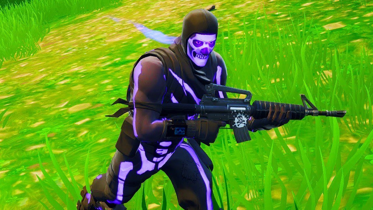 NEW PURPLE SKULL TROOPER GAMEPLAY.*SECRET* (Fortnite Purple