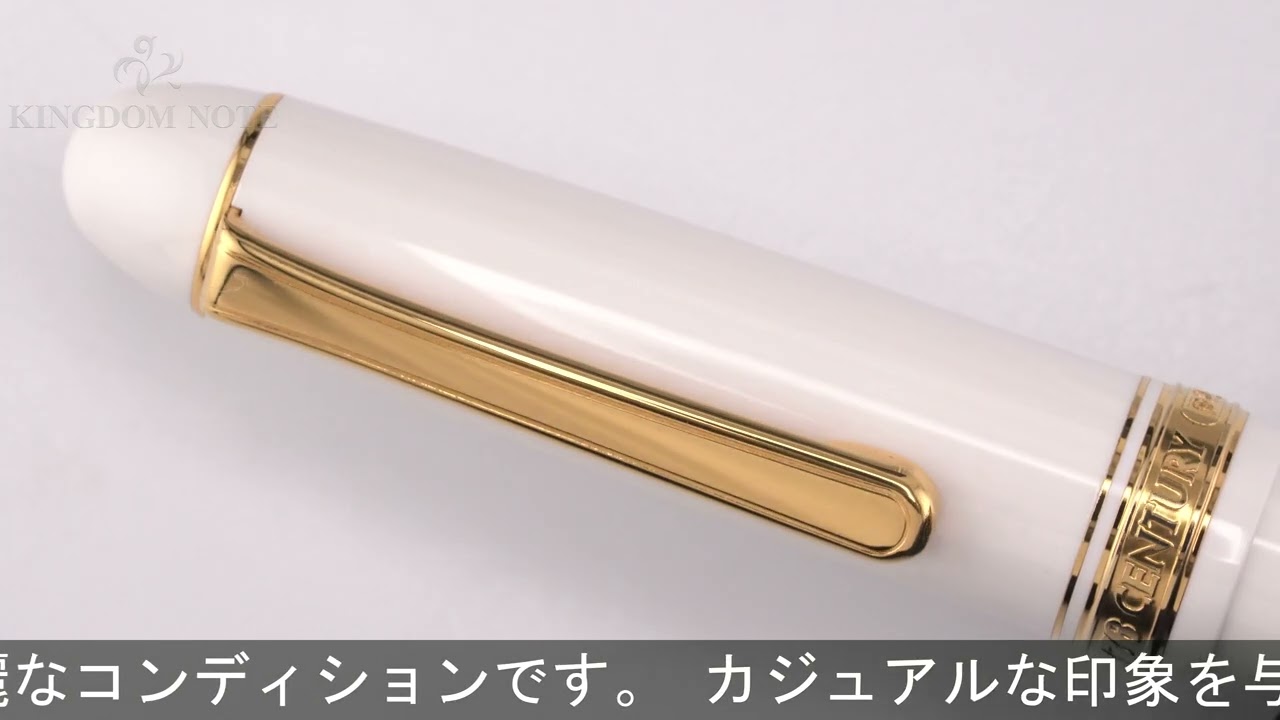 PLATINUM プラチナ 万年筆 #3776 センチュリー シュノンソーホワイト