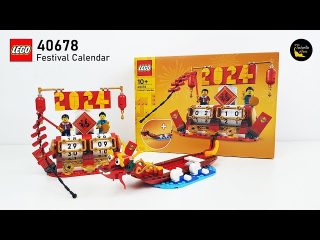 LEGO Seasonal Chinese 40678 Festival Calendar (2024) - unboxing