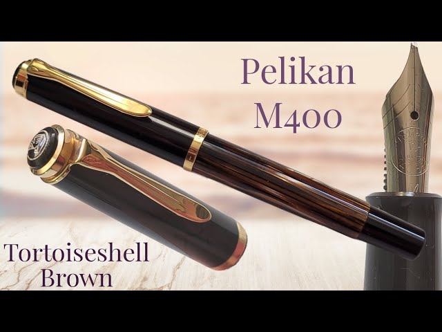 Pelikan M400 brown-stripes EF-nib 茶縞 極細字 Pelikan M400 brown