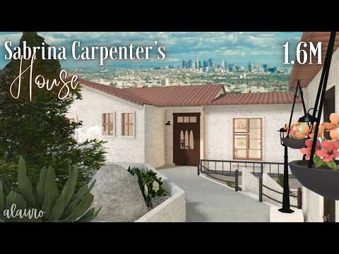 Sabrina Carpenter's House - 1.6M - Bloxburg Speed Build | Roblox