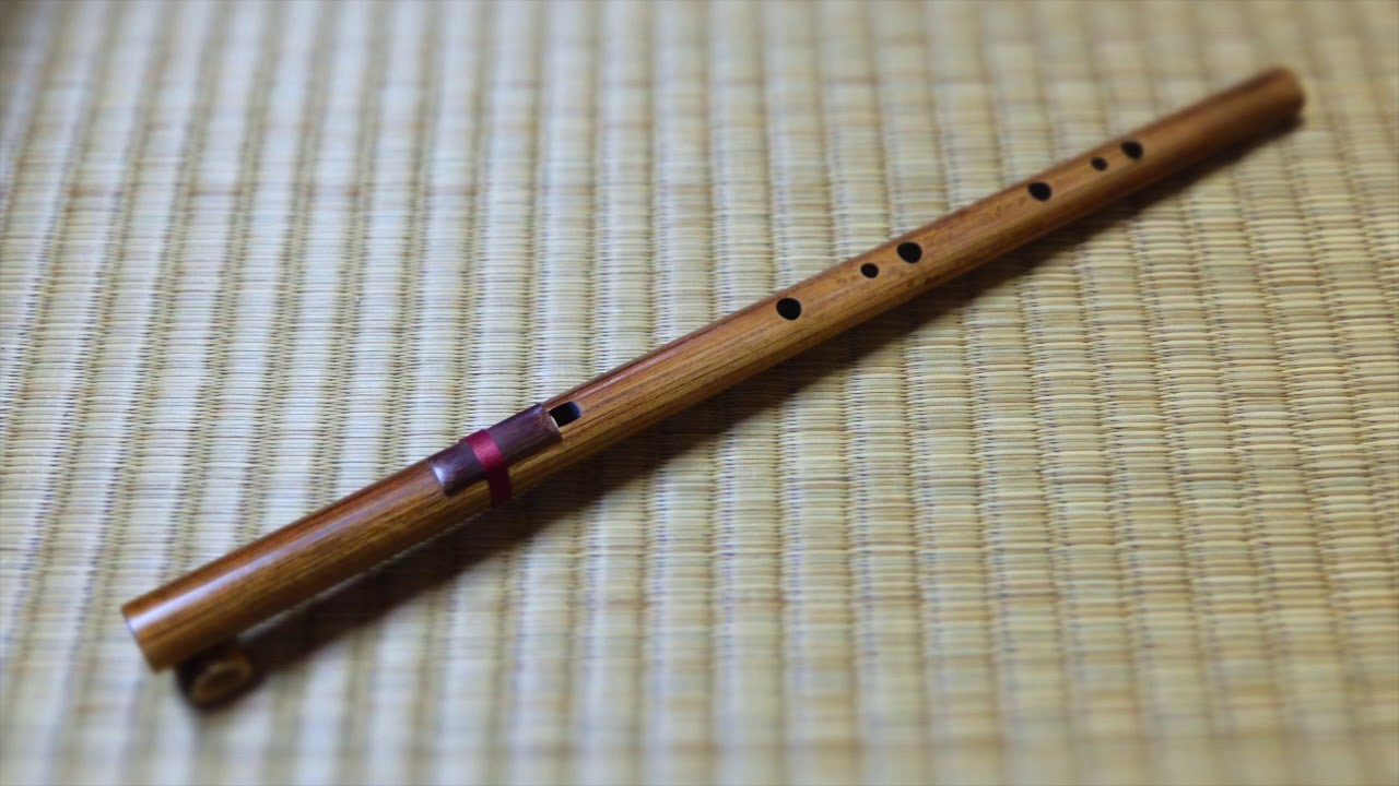 琉球横笛 竹製（B調）基本の音の高さになります。手工