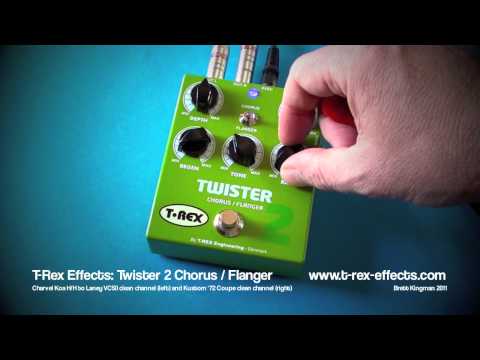 T-Rex Effects: Twister 2 FLANGER Only Demo (Stereo - Charvel to