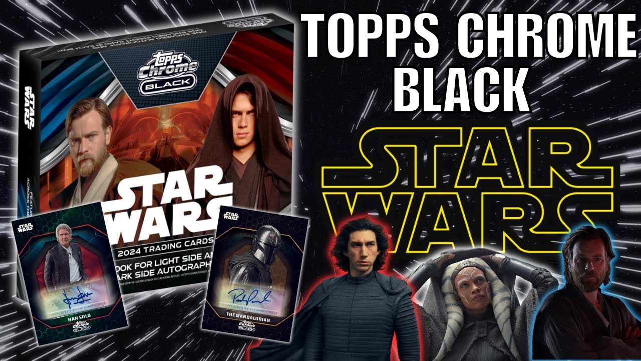 BACK IN BLACK! 2024 Topps Chrome Black Star Wars Hobby Box Opening