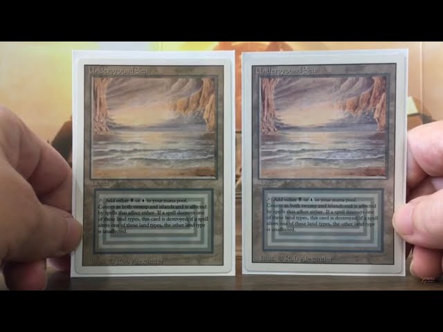 偽物注意 MTG Underground Sea 英語 リバイズド 偽物注意 MTG