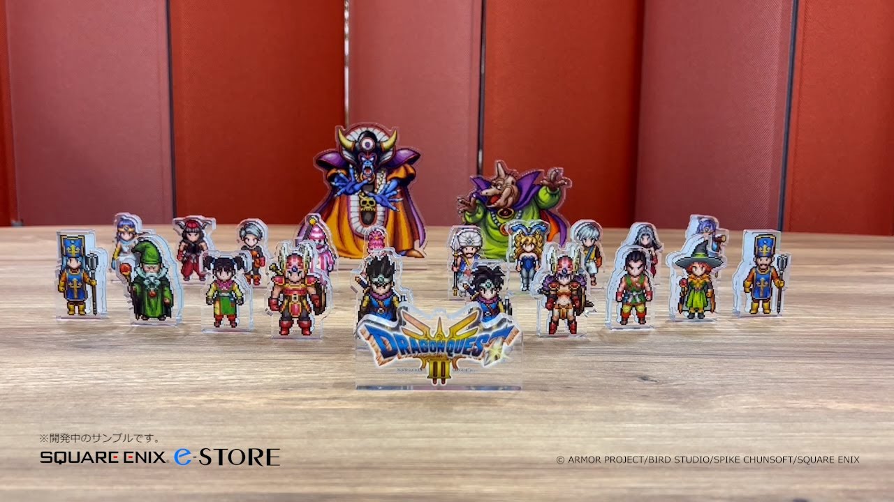 ドラクエ1＆2とドラクエ3 コンプリートセットのアクリルブロック