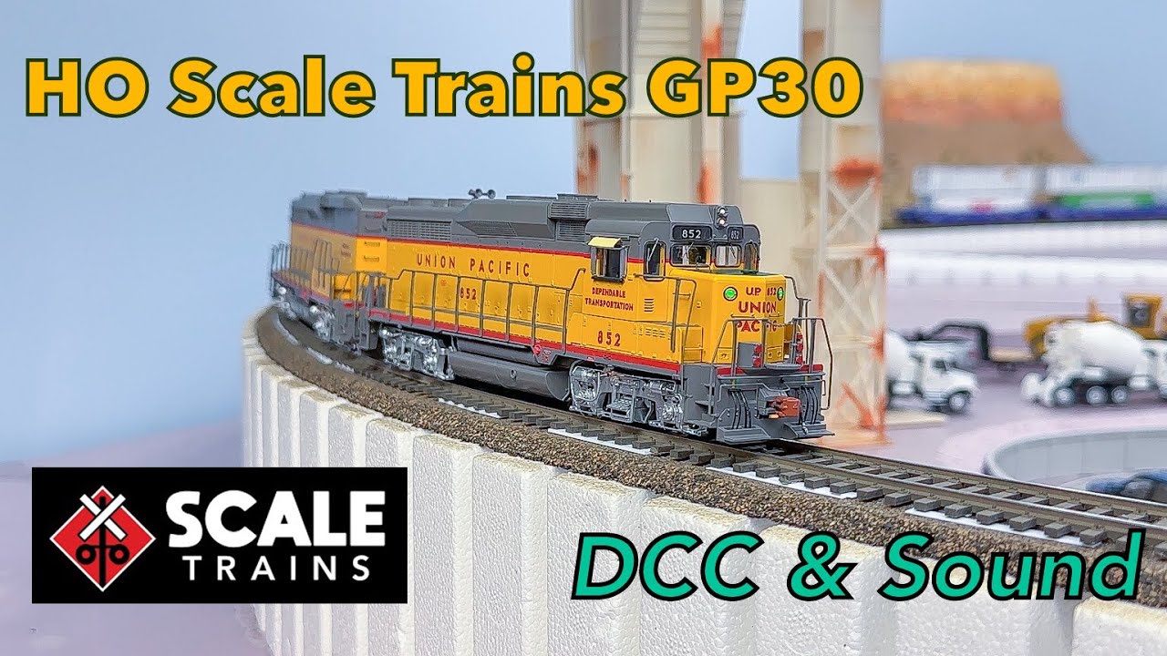 ScaleTrains HO Scale GP30 DCC Sound Review - YouTube