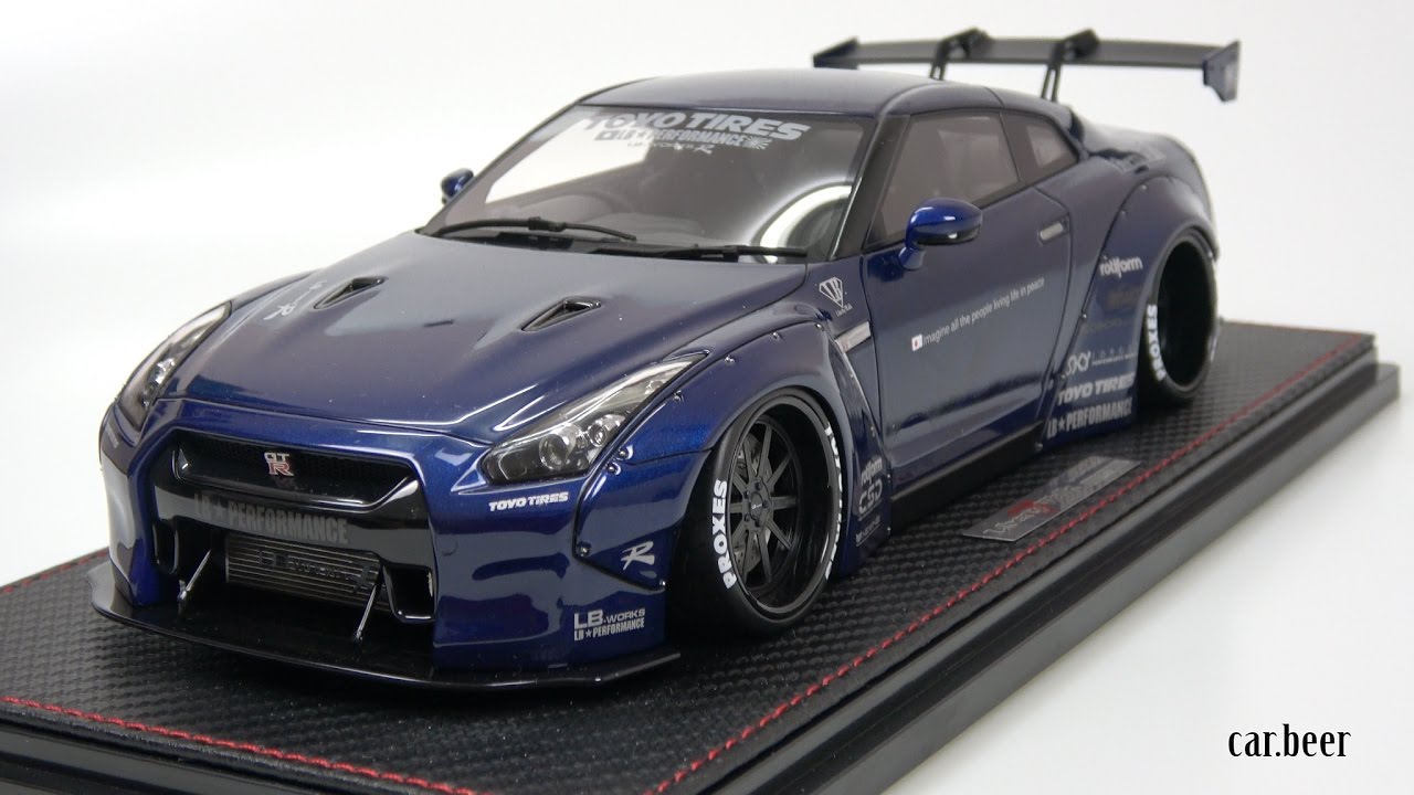 イグニッションモデル 1/18 リバティーウォーク GTR メタリックブルー