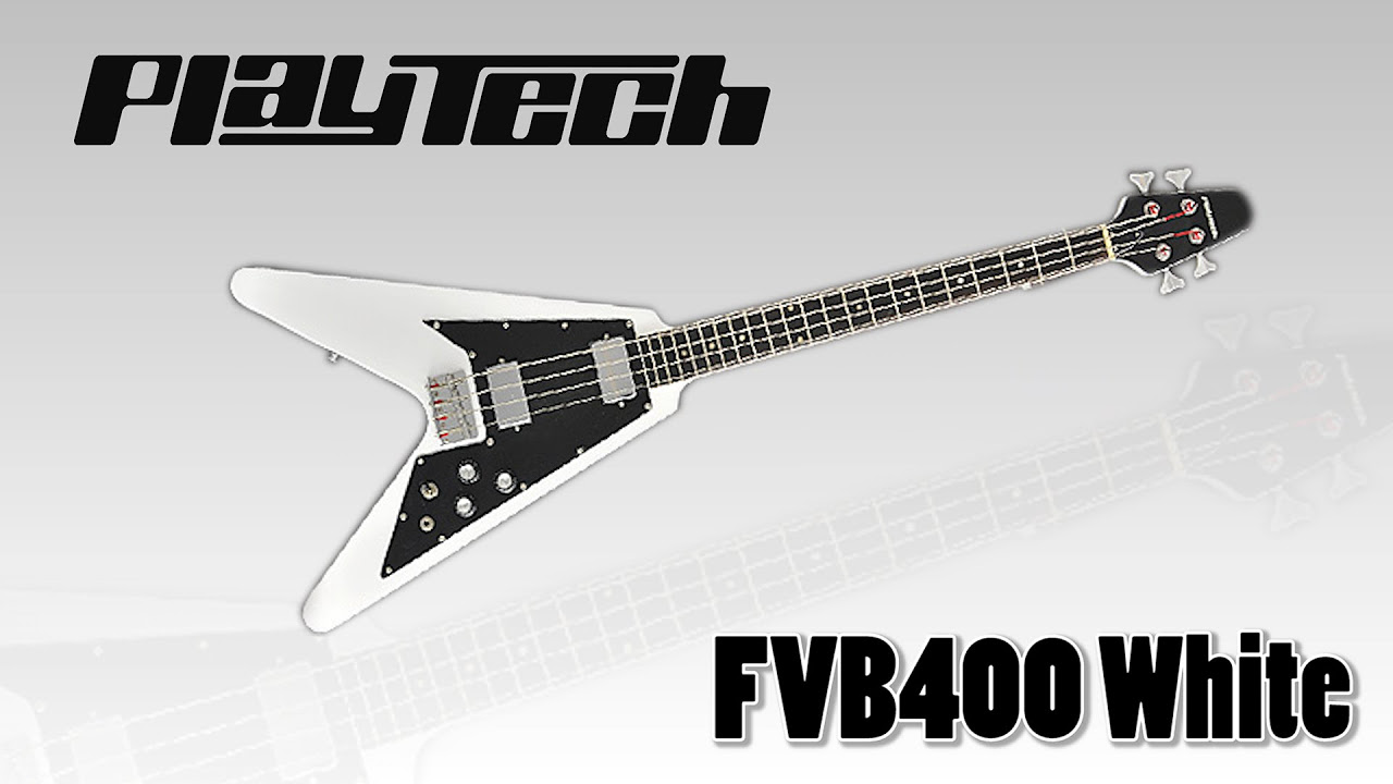 PLAYTECH / エレキベース FVB400 White - YouTube