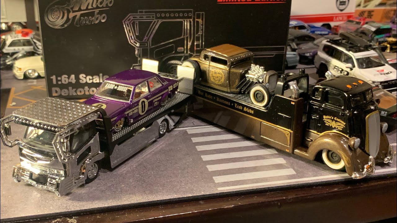 て*る様 Micro Turbo 積載車 デコトラ V2 ゴールド Amazon.co.jp: 164