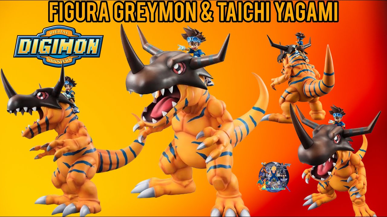 Figura Greymon & Taichi Yagami / Review / Digimon Adventure - YouTube