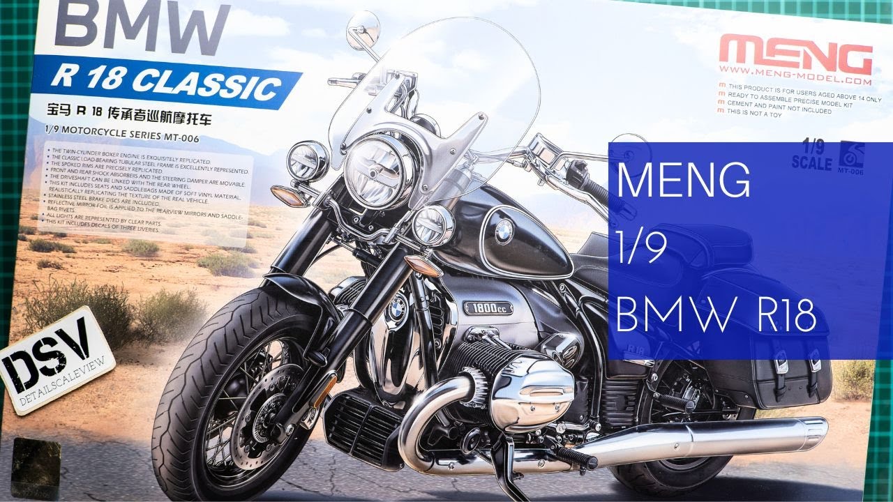 Meng 1/9 BMW R18 Classic (MT-006) Review - YouTube