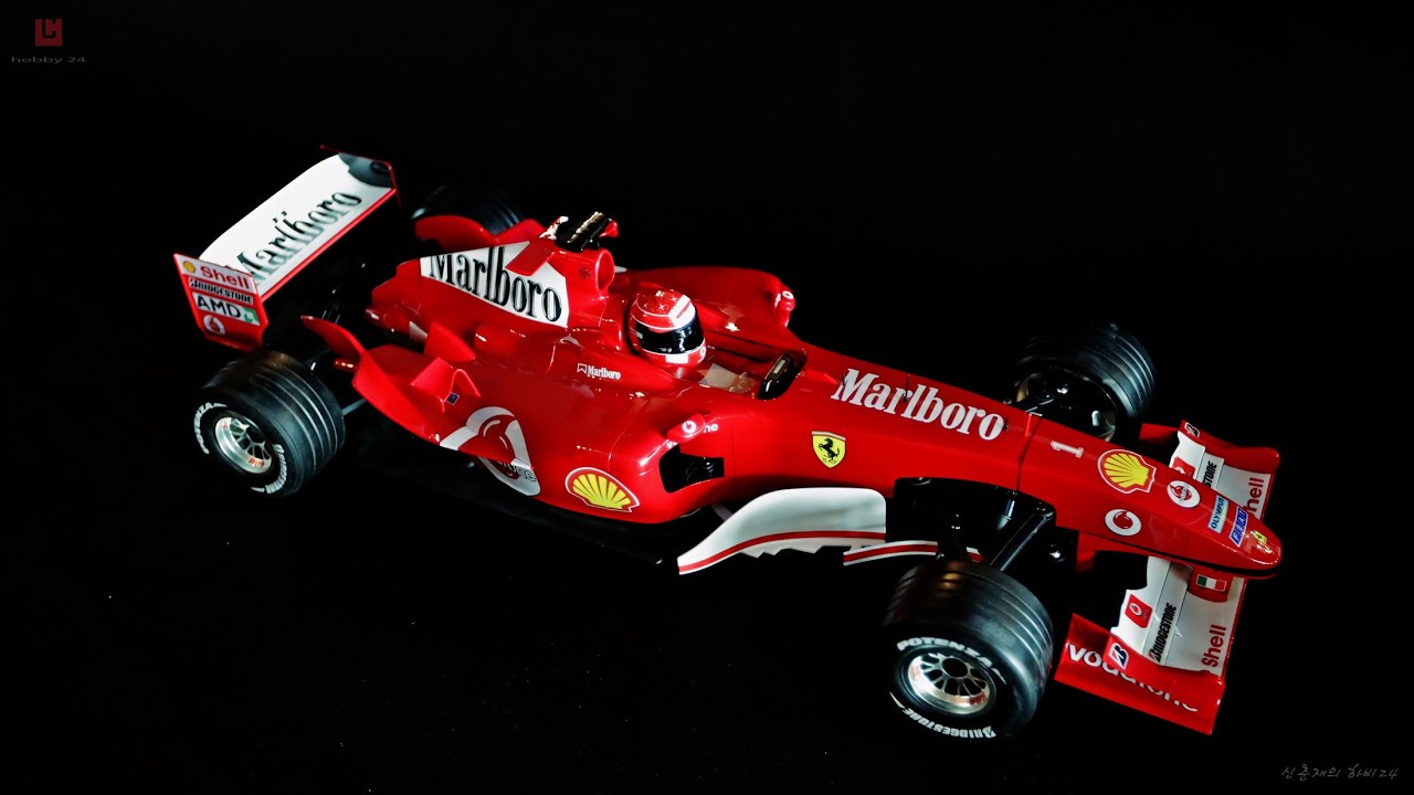 deagostini 1/8 kyosho ferrari f2004 (abs body) - hobby24 - YouTube