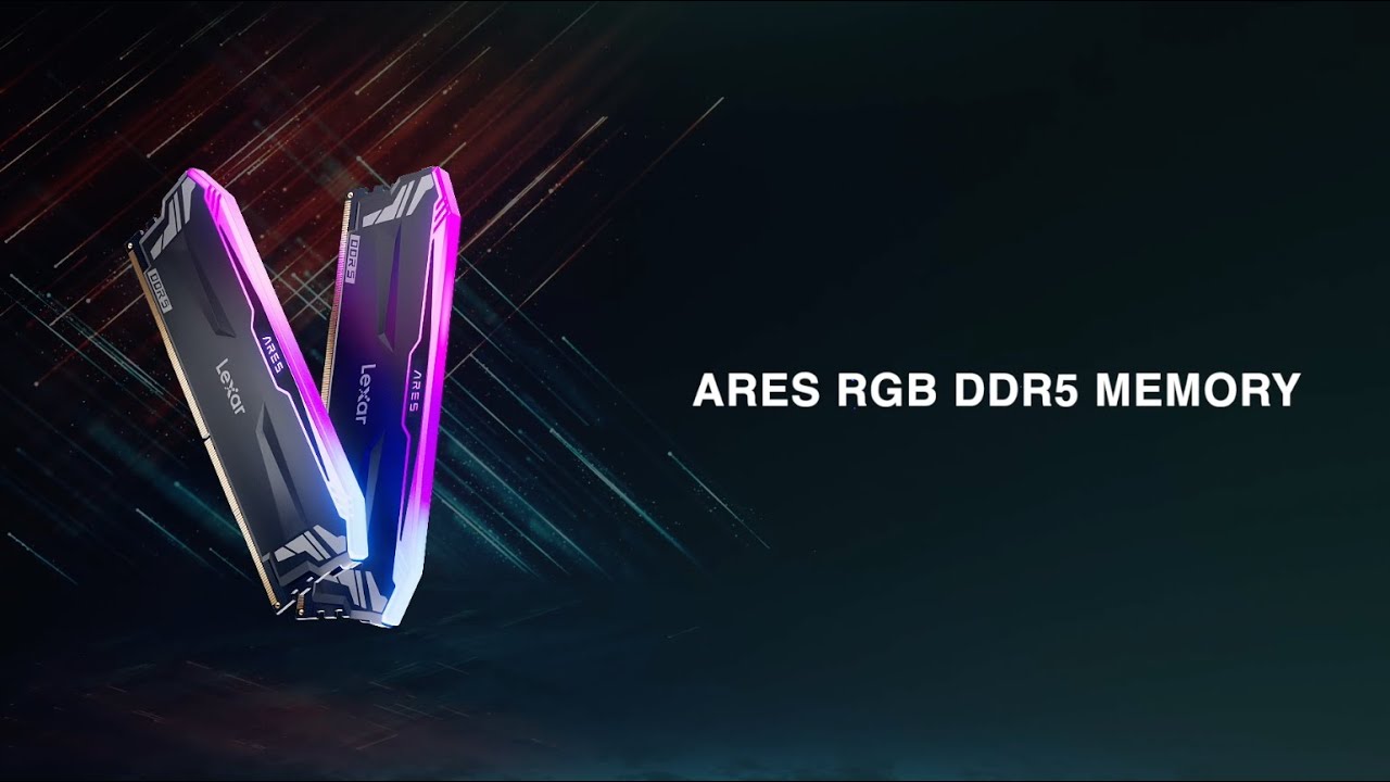 Lexar ARES RGB DDR5 32GB (2x16GB) 6000MHz CL34 Gaming RAM – XMP