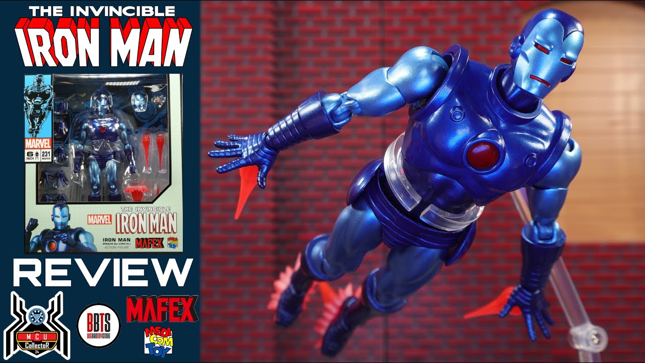 Mafex Marvel No 231 Invincible IRON MAN STEALTH Version Comic