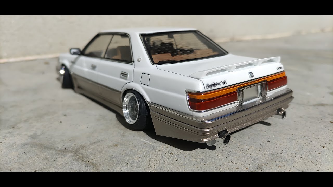 プラモデル アオシマ 1/24 MS137 車高短 13クラウン トヨタ 当時物