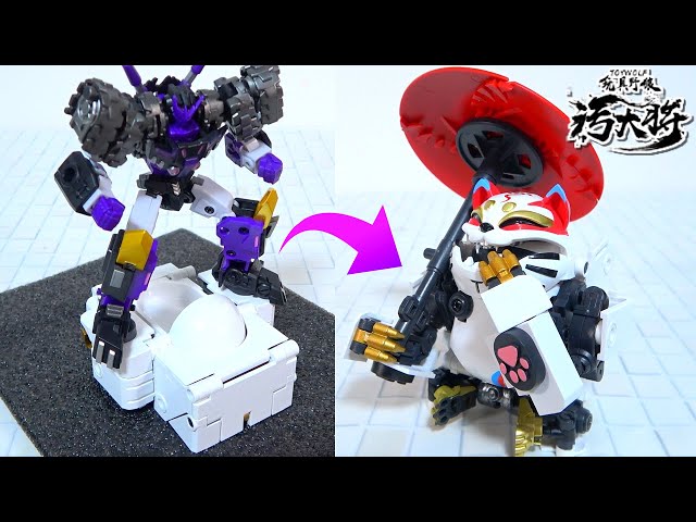 和式トイレがネコに変形！？】玩具野狼/TOYWOLF W-03 汚大将「福の猫