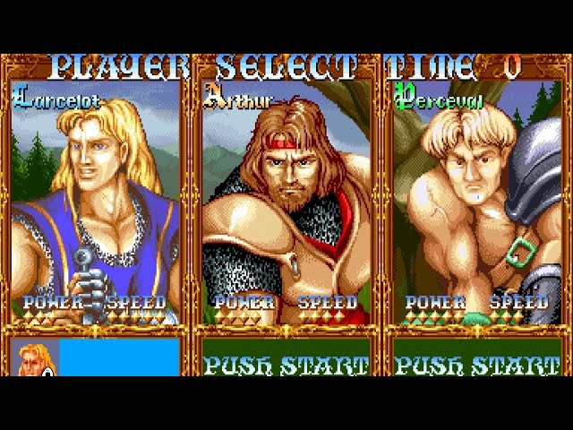 カプコン ナイツ オブ ザ ラウンド アーケード ポスター カプコン