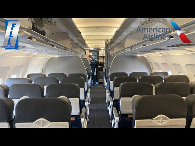 Trip Report: American Airlines Airbus A320-200: MAIN CABIN - YouTube