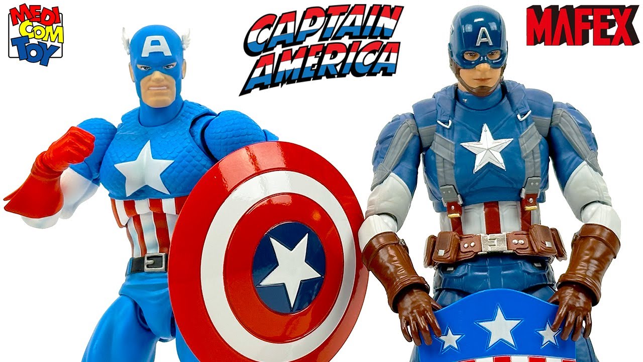 Mafex Comic Captain America & MCU Classic Suit Captain America