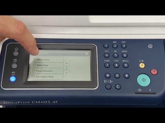 How to print the counter or print volume report from Fuji Xerox