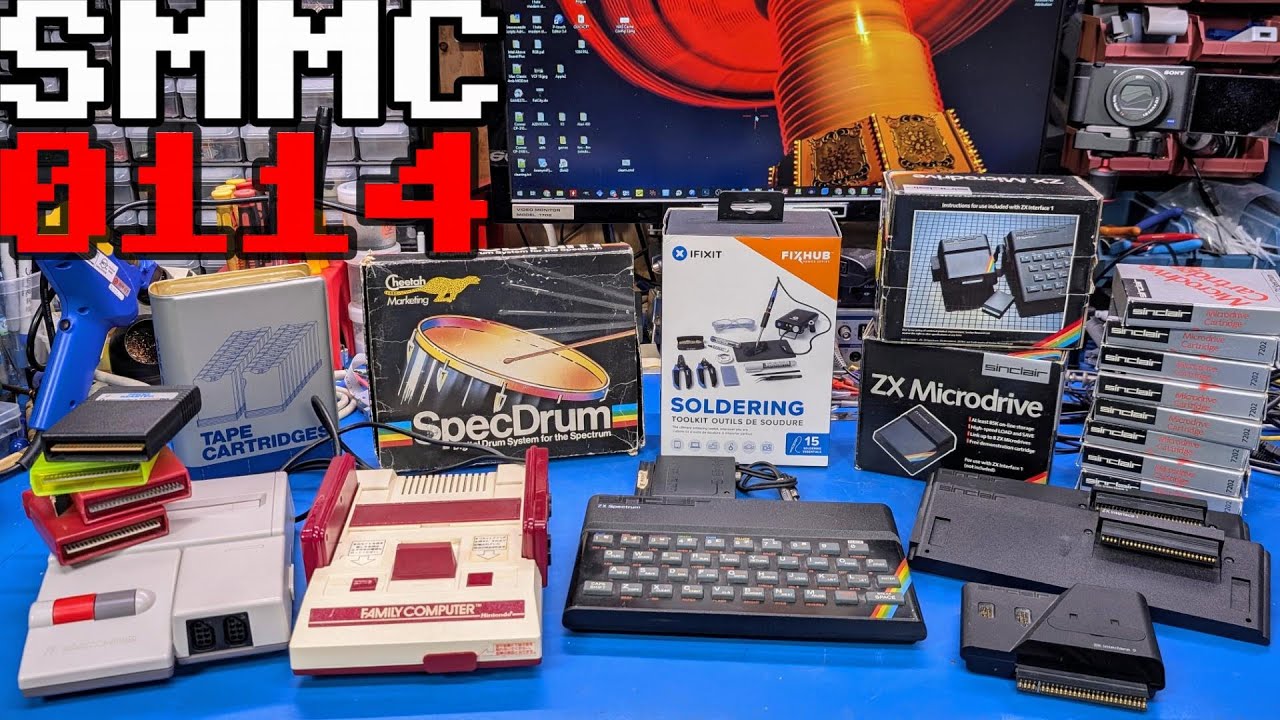 ZX Spectrum motherlode, broken Famicoms and a battery powered