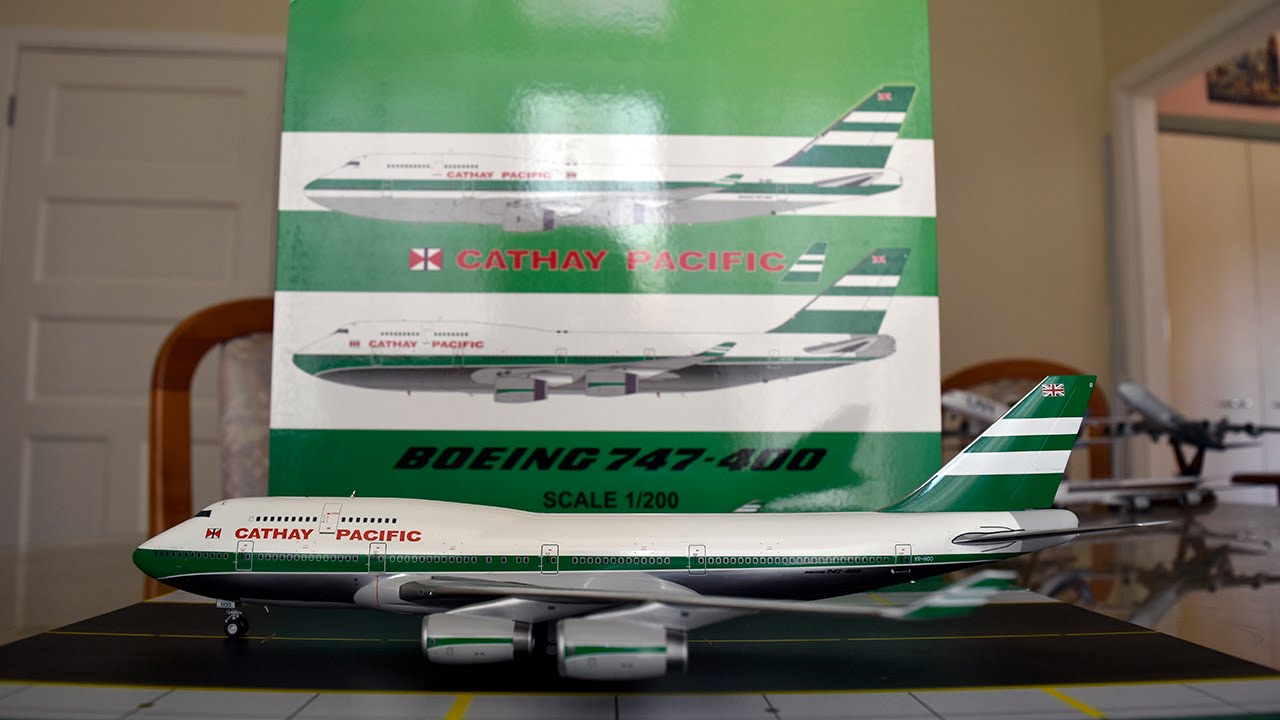 航空機・ヘリコプター Cathay Pacific Boeing 747-400 1/200 JC Wings