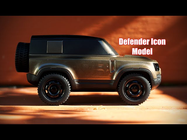 Land Rover Defender Icon Model Car - YouTube