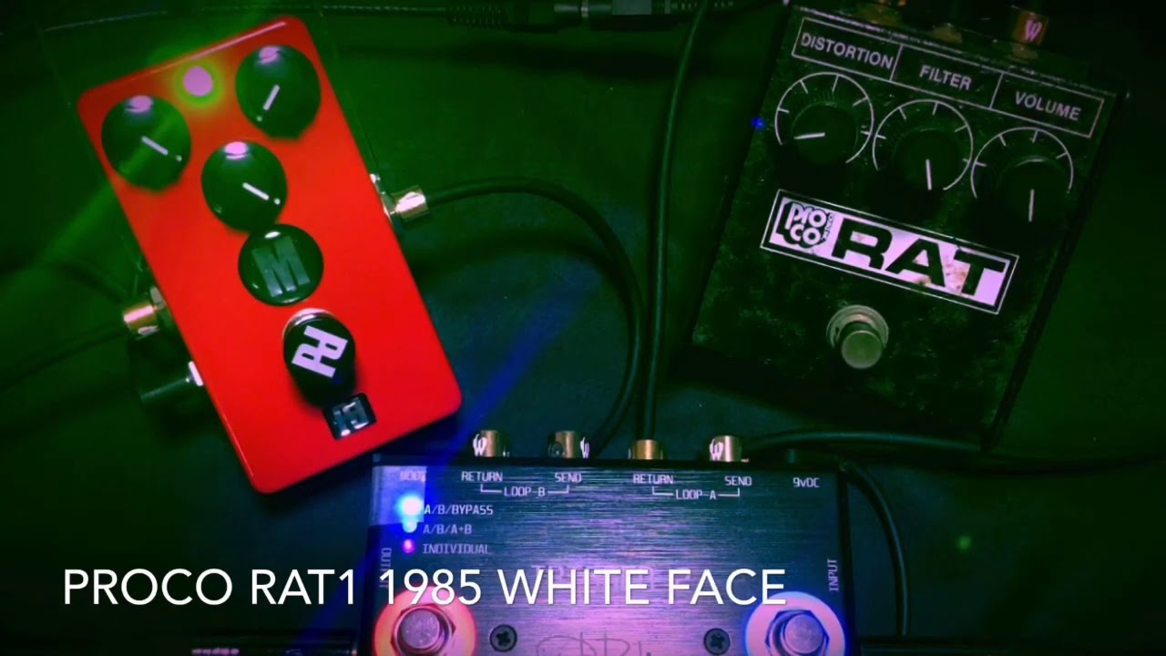Pedaldiggers Limited Mouse vs Proco RAT1 White Face 1985年製