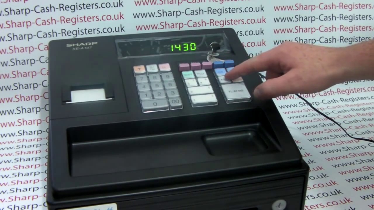 Sharp XE-A107 / XEA107 Cash Register Out The Box Installation