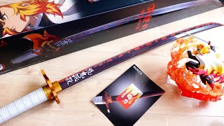 劇場版 主題歌も鳴る！1/1サイズ 煉獄さんの日輪刀！プレバン限定