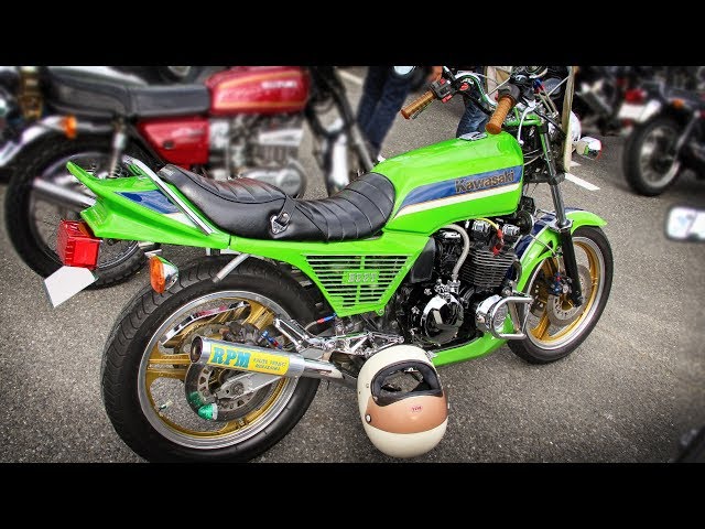 Kawasaki Z400GP Custom Car Lime Green - YouTube