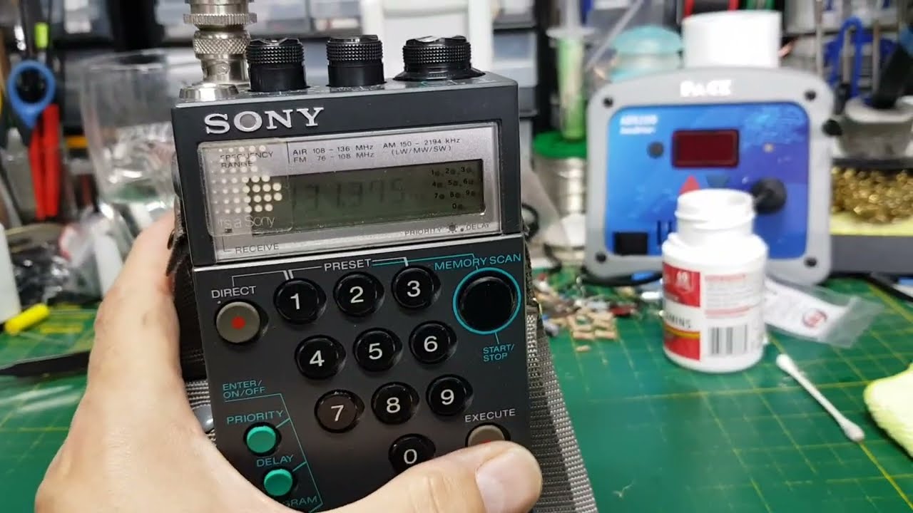 SONY AIR-7 トランシーバー ジャンク Sony Air 7 scanner repair. Part