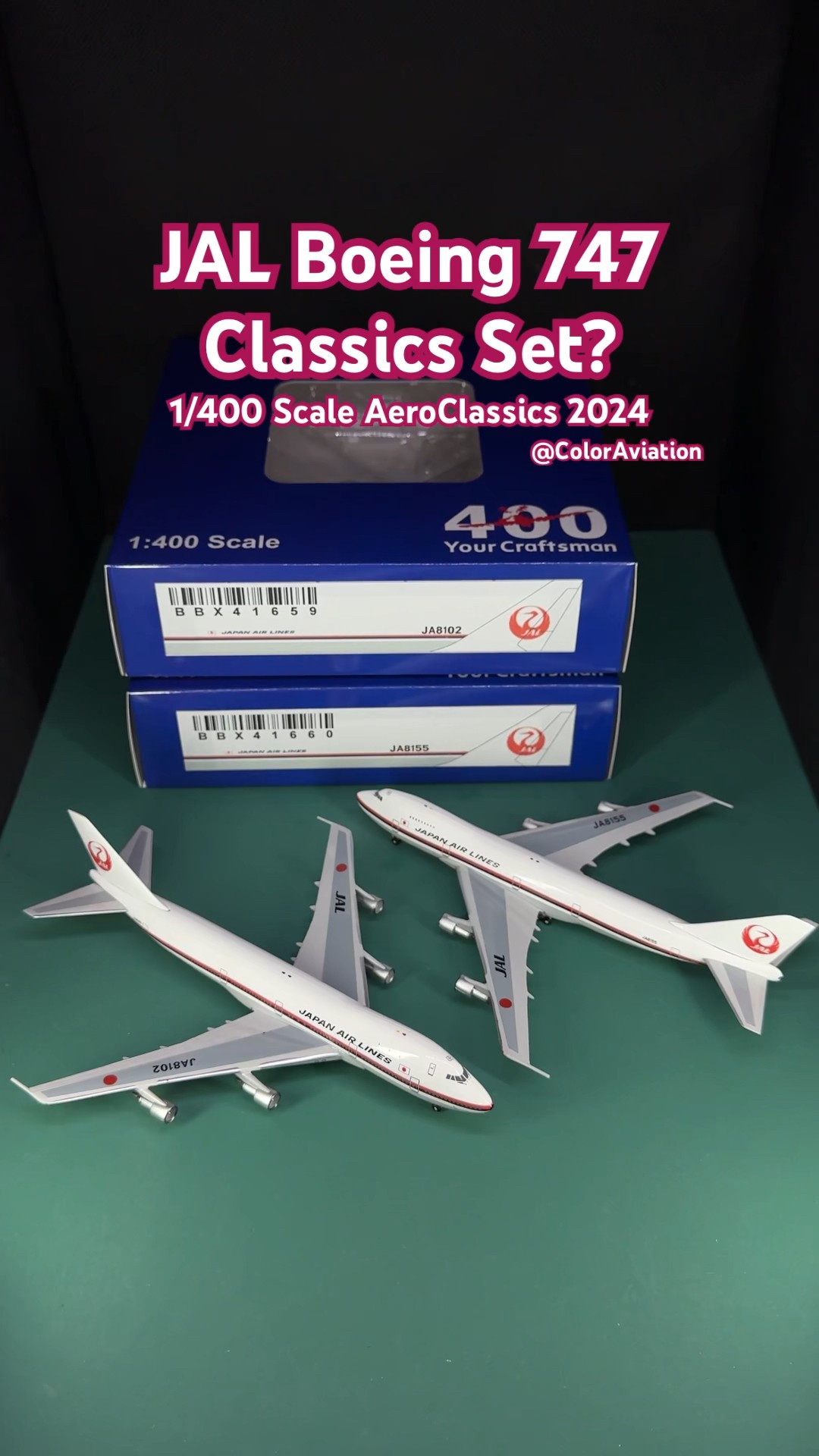 Japan Airlines JAL Boeing 747 Classics Set? 1/400 Scale