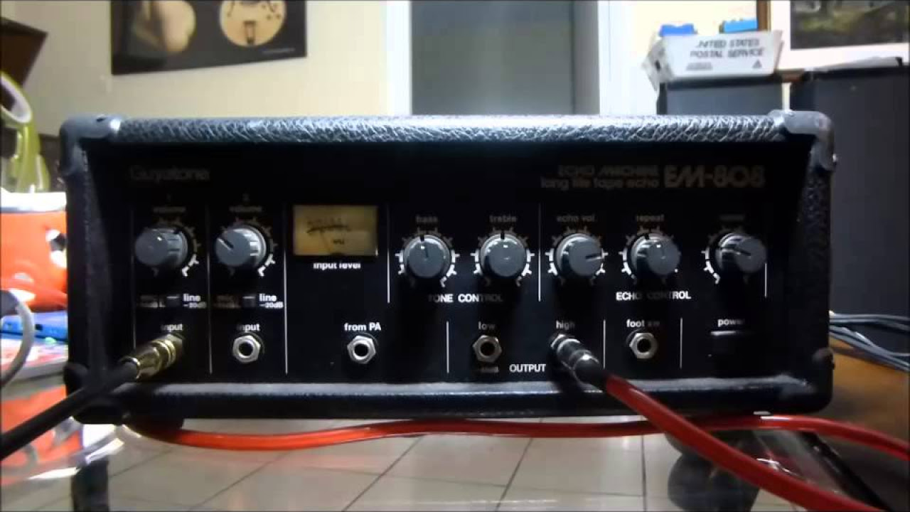 1982 Guyatone EM-808D Tape Echo Machine - YouTube