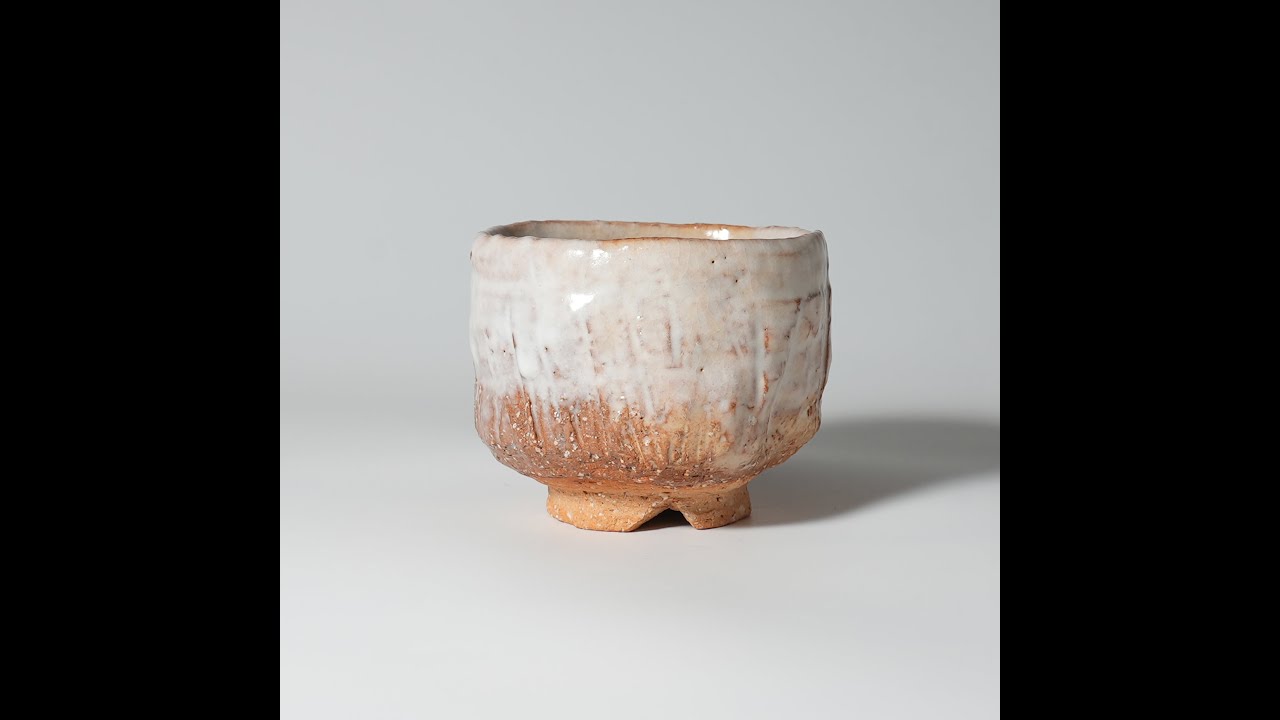 陶芸 茶道具 萩焼 名工 波多野善蔵 割高台汲出碗揃（湯呑み）五客【共