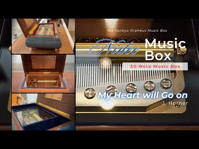 シリンダー型50弁オルゴール】映画タイタニック主題歌「My Heart will