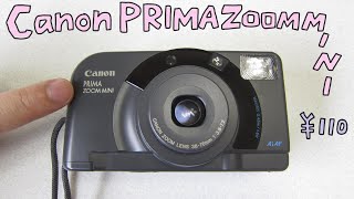 フィルムカメラ】Canon PRIMA ZOOM MINI ハードオフで110円のカメラで