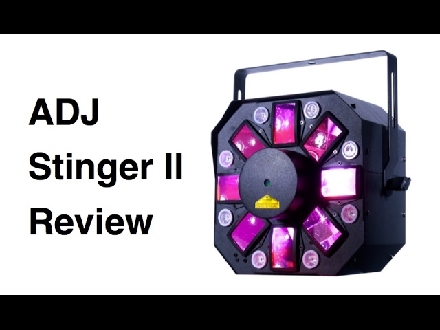 ADJ Stinger II Review (Moonflower/Laser/UV Strobe Light) - YouTube