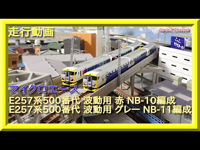 走行動画】マイクロエース E257系500番代 波動用 赤 NB-10編成
