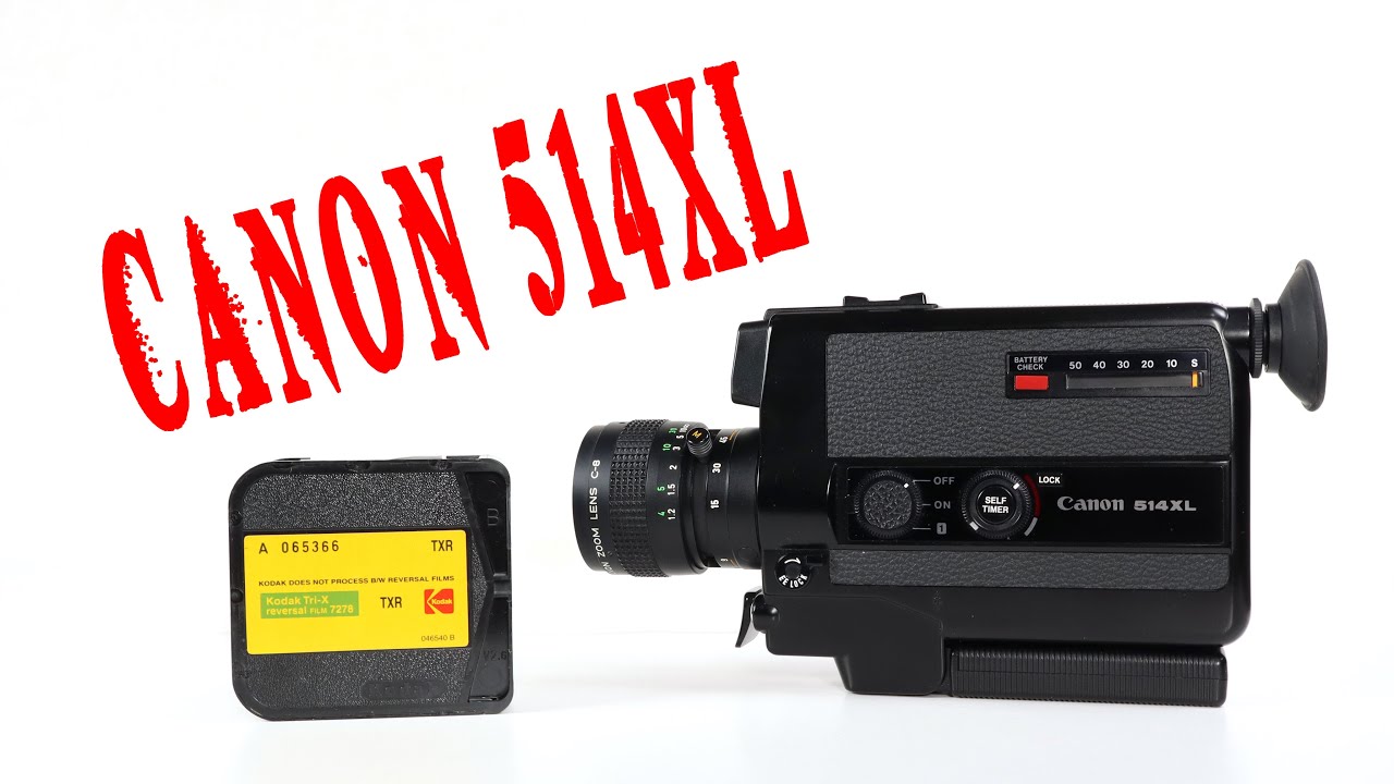 Canon 514XL Super 8 Movie Film Camera Overview & Review | Tri X