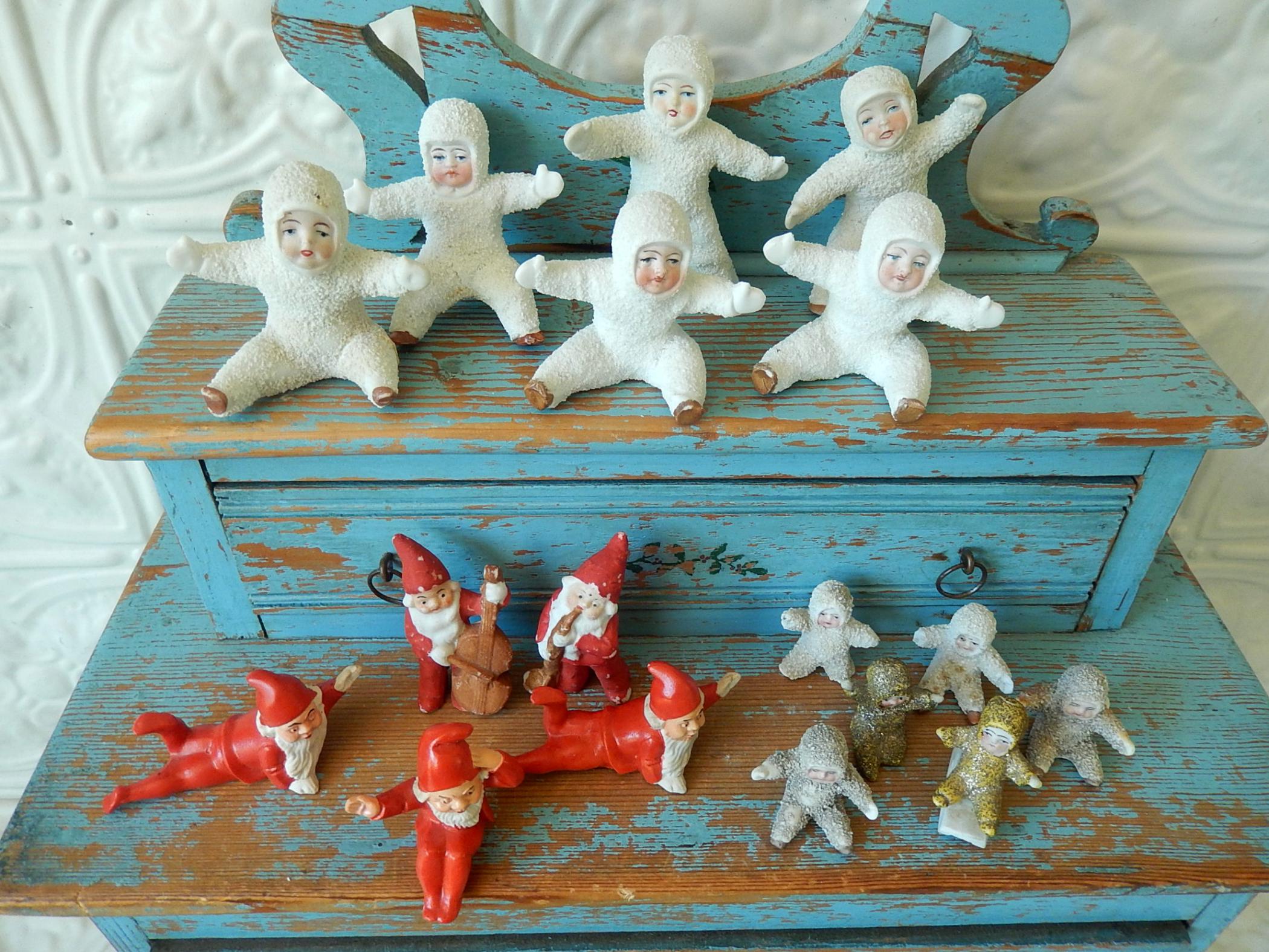 アンティーク Germany スノーベイビー 雪の子人形 1930 ビスクドール