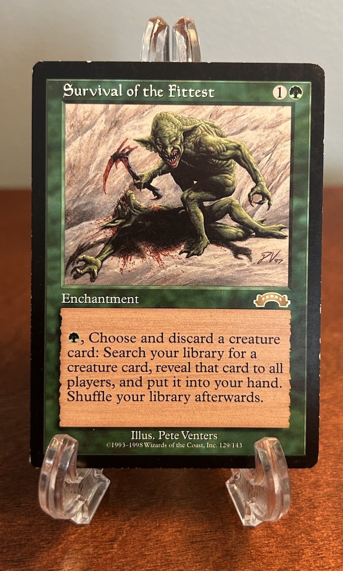 Survival of the Fittest MTG Exodus Reserved List LP Magic The