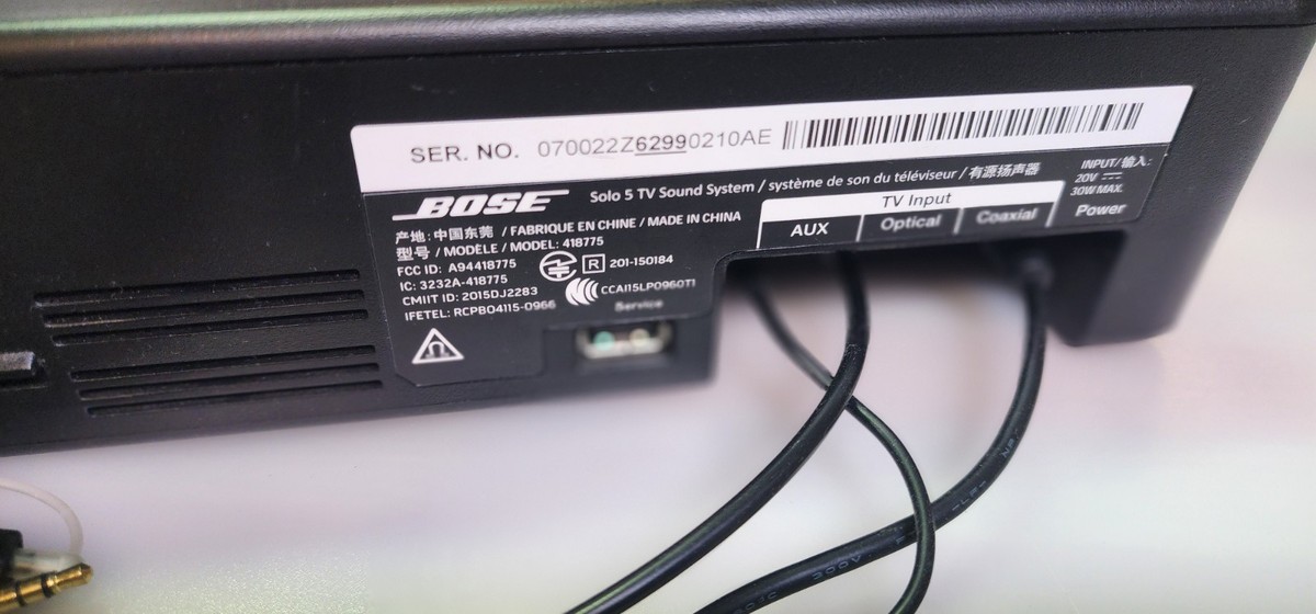 Bose Sound Bar Solo 5 TV Sound System Center Powered Speaker
