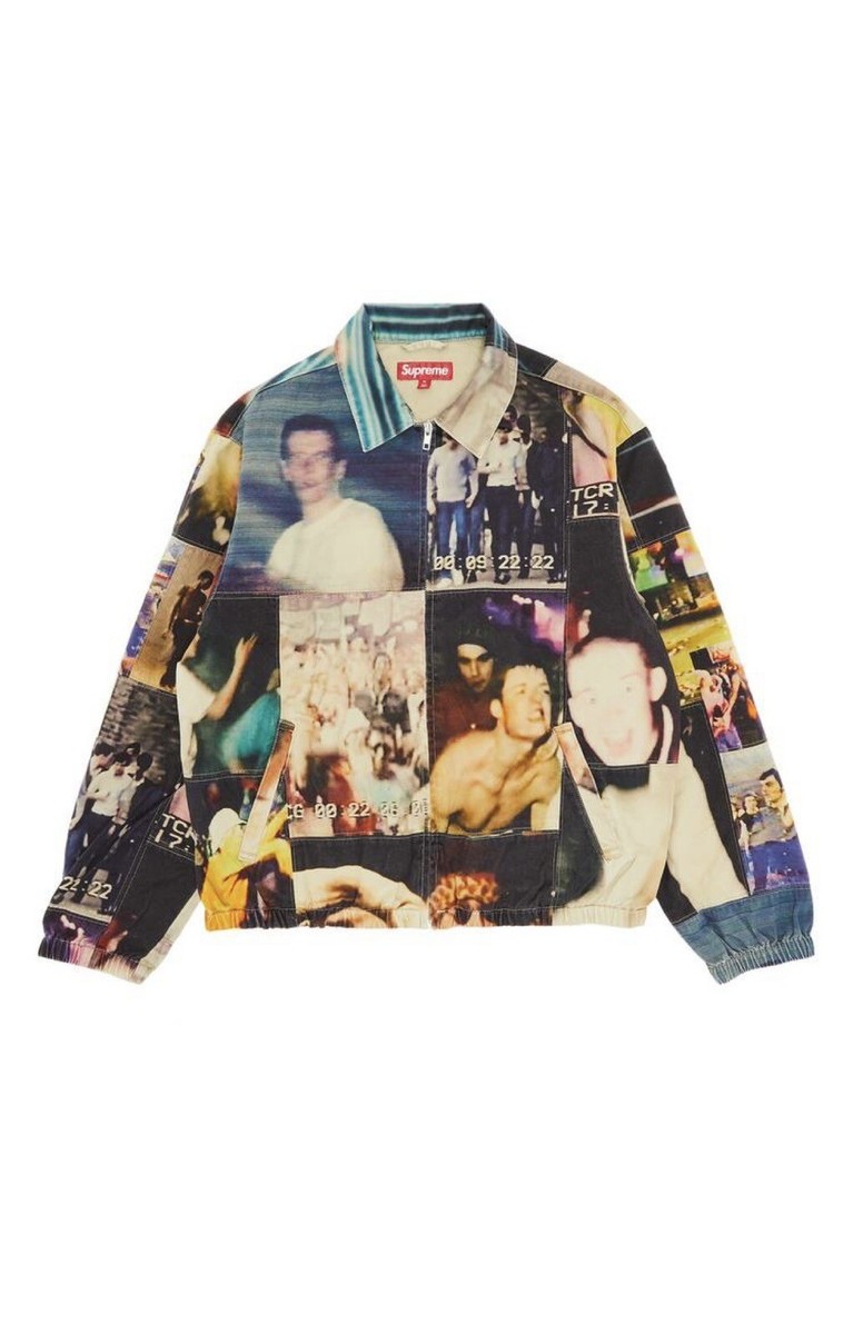 supreme mark leckey hardcore patchwork harrington jacket FW23 | eBay