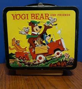 ヴィンテージ 1961年 ヨギベアと仲間たちのメタルランチボックス Yogi