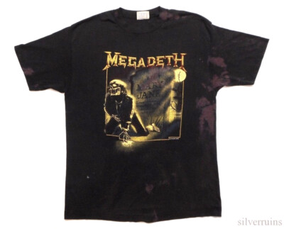 Megadeth Vintage T Shirt 1988 Tour Mary Jane Vic Rattlehead 80's