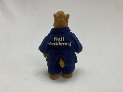 VINTAGE 5in flocked ALF figure in Blue suit RARE!! Doll Posable