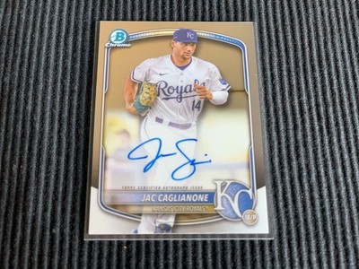2025 BOWMAN CHROME JAC CAGLIANONE *PROSPECT AUTO* KANSAS CITY