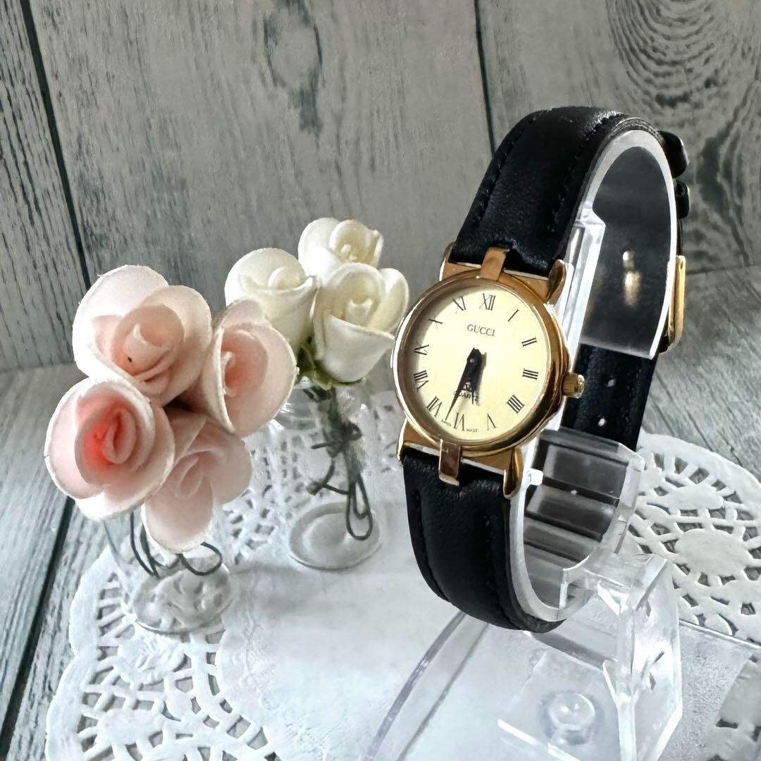 Gucci 3400L Watch Quartz 22mm Women's Gold Dial Swiss Made Round